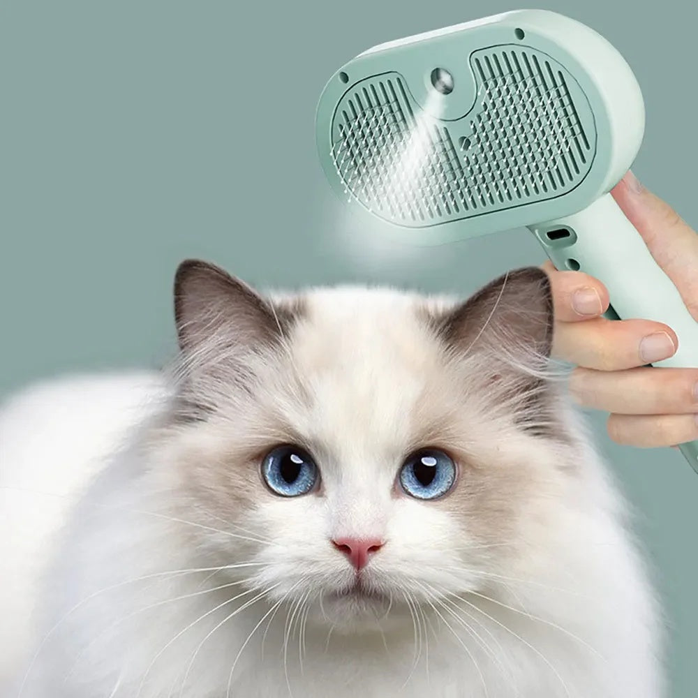 Mist Massage Brush sheddyMist PuffGroom Cat Brush