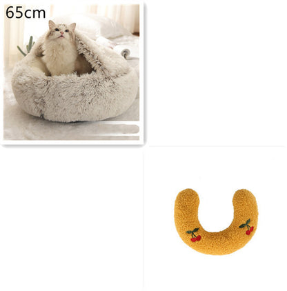 2 In 1 Dog And Cat Bed Pet Winter Bed