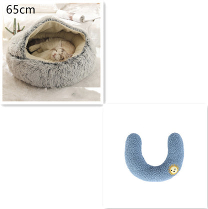 2 In 1 Dog And Cat Bed Pet Winter Bed