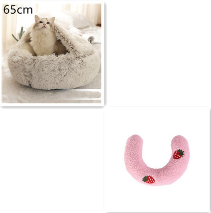 2 In 1 Dog And Cat Bed Pet Winter Bed